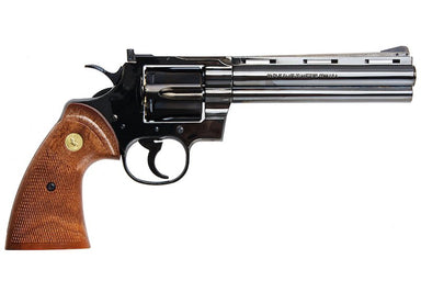 Tanaka Colt Python 357 Magnum 6" R Model Heavyweight Gas Airsoft Revolver (Steel Finish)