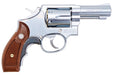 Tanaka S&W M65 3 inch .357 Magnum Stainless Finish Version 3 Model Gun (w/ Grip Adatper Silver)