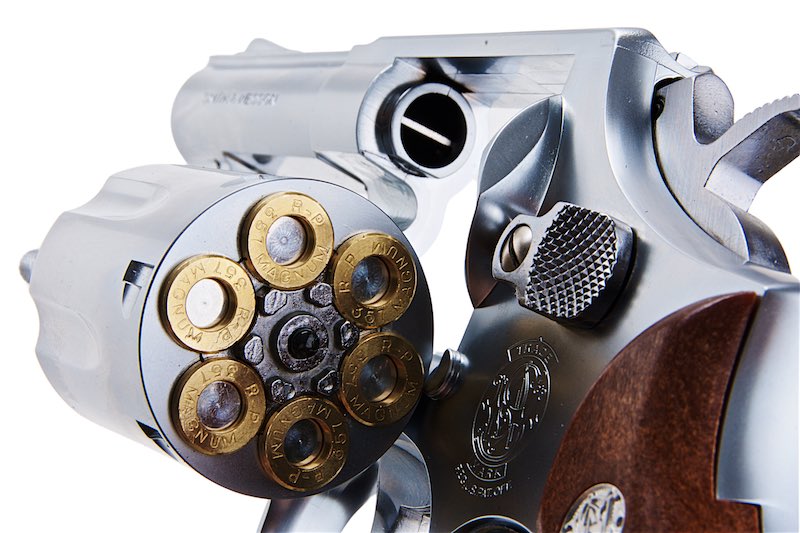 Tanaka S&W M65 3 inch .357 Magnum Stainless Finish Version 3 Model Gun (w/ Grip Adatper Silver)