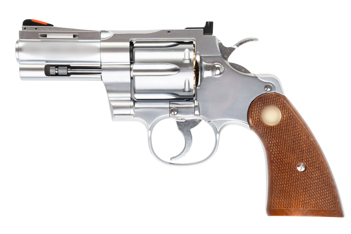Tanaka Colt Python 3 inch R-model Stainless Gas Airsoft Revolver ...