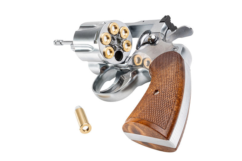 Tanaka Stainless Finish Colt Python 3inch R-Model Model Gun