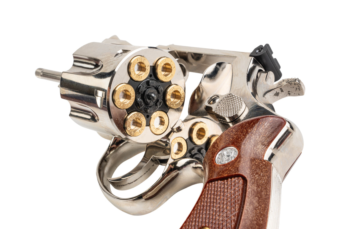 Tanaka S&W M27 The.357 Magnum 3.5 inch Nickel Finish Model Gun