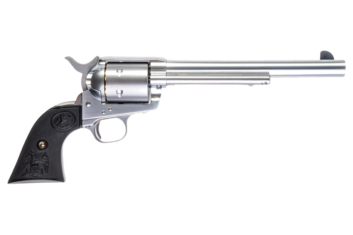 Tanaka SAA 2nd Generation 7.5 inch Non Fluted Cylinder 'PEGASAS 2' Gas Revolver (Stainless Finish ABS)