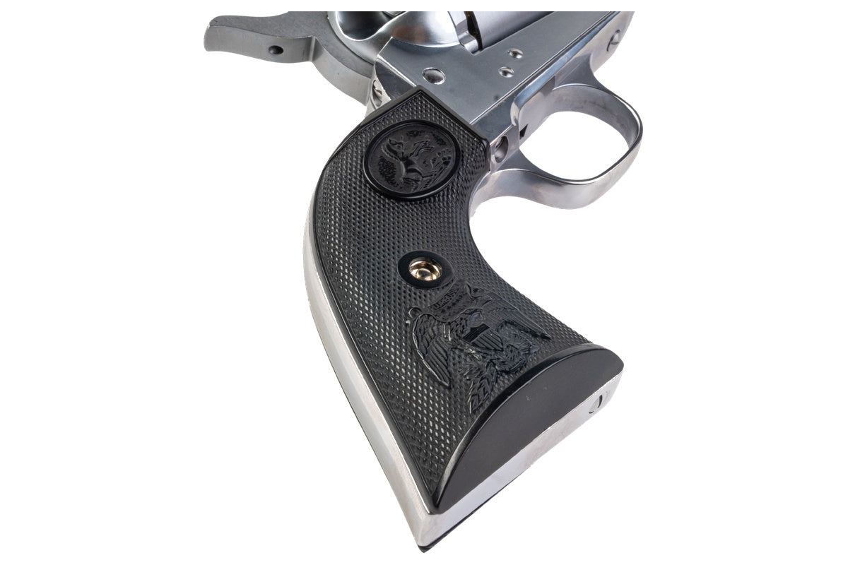 Tanaka SAA 2nd Generation 7.5 inch Non Fluted Cylinder 'PEGASAS 2' Gas Revolver (Stainless Finish ABS)