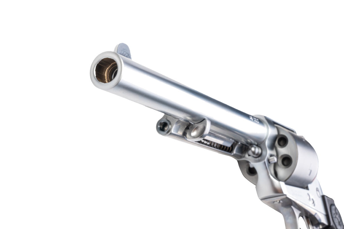 Tanaka SAA 2nd Generation 7.5 inch Non Fluted Cylinder 'PEGASAS 2' Gas Revolver (Stainless Finish ABS)