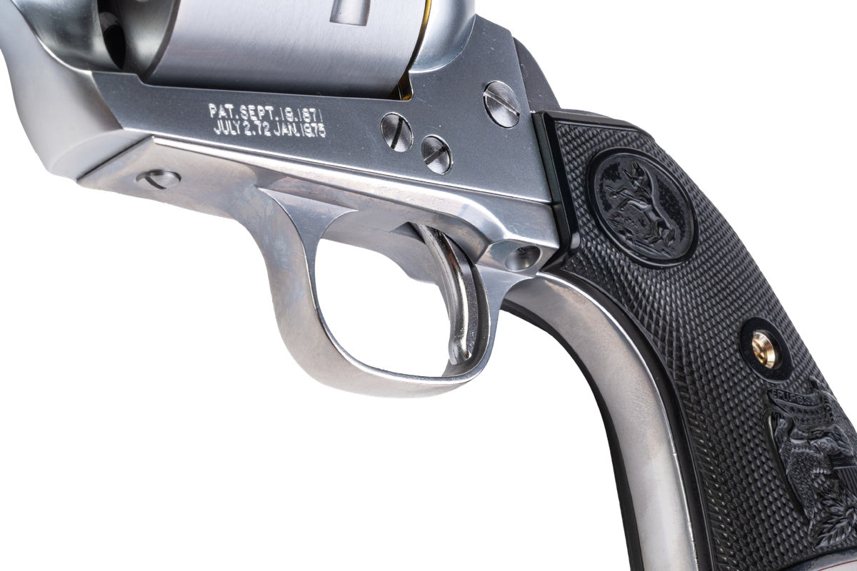 Tanaka SAA 2nd Generation 7.5 inch Non Fluted Cylinder 'PEGASAS 2' Gas Revolver (Stainless Finish ABS)