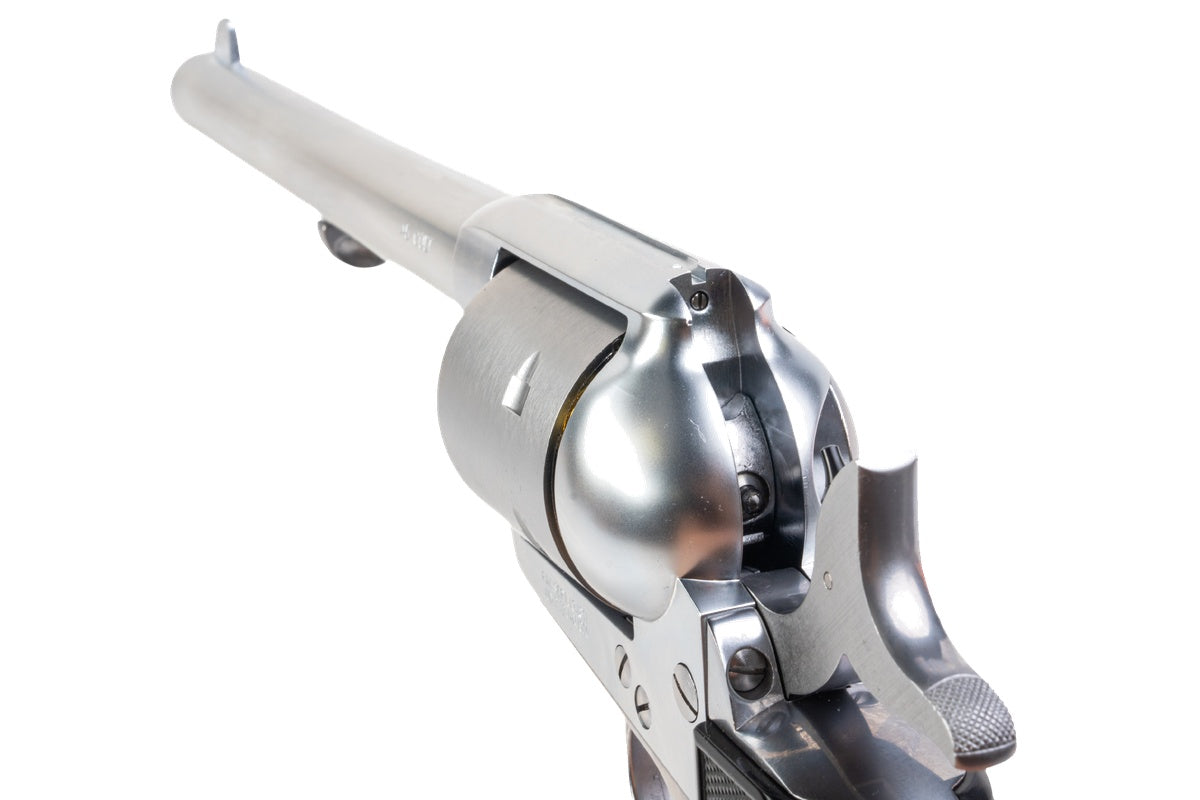 Tanaka SAA 2nd Generation 7.5 inch Non Fluted Cylinder 'PEGASAS 2' Gas Revolver (Stainless Finish ABS)