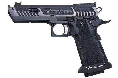 EMG (AW Custom) TTI John Wick 4 PIT VIPER GBB Airsoft Pistol (Blackout, Semi / Full Auto ver.)