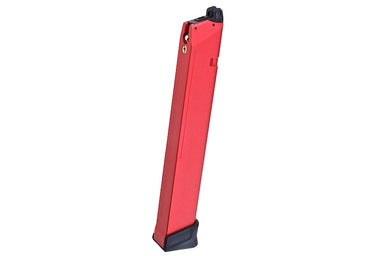 TTI Airsoft Light Weight Aluminum 50 Rds Gas Magazine for VFC/ Tokyo Marui/ WE GSeries/ AAP01 (Red)