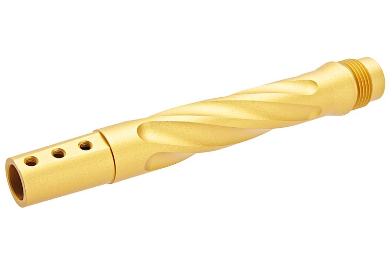 TTI Airsoft TP22 GBB Airsoft Fluted Outer Barrel (Gold)