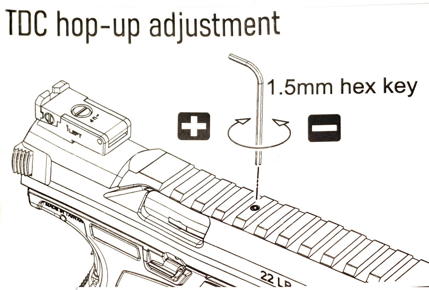 TTI Airsoft Scorpion Upper Receiver Kit For Action Army AAP01 GBB (6 Inch)