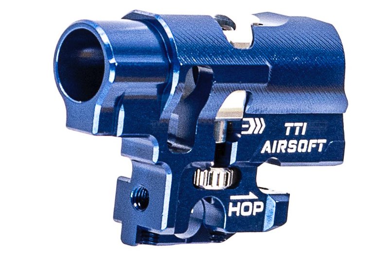 TTI Airsoft Infinity One Piece Full CNC TDC Hop Up Chamber For Tokyo Marui Hi Capa GBB Airsoft (Blue)