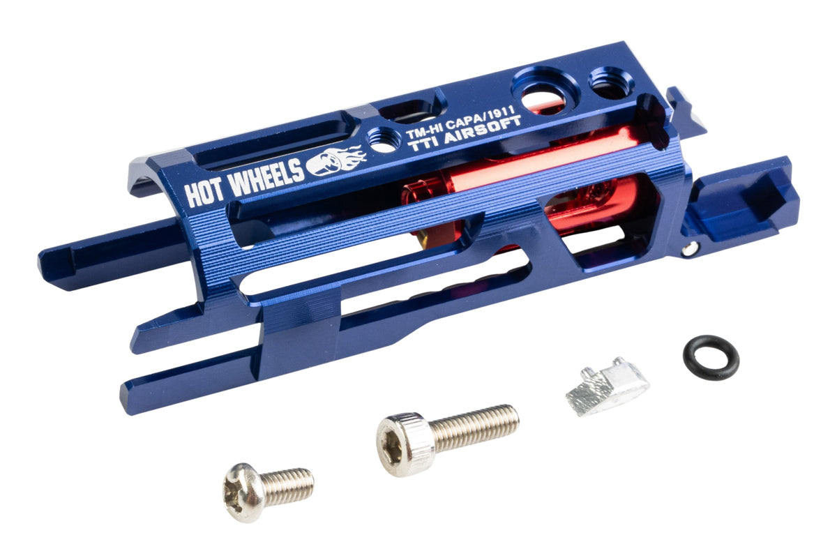 TTI Airsoft Hot Wheels Zero Friction Lightweight Blowback Housing For Tokyo Marui Hi Capa/1911 GBB Airsoft (Blue)