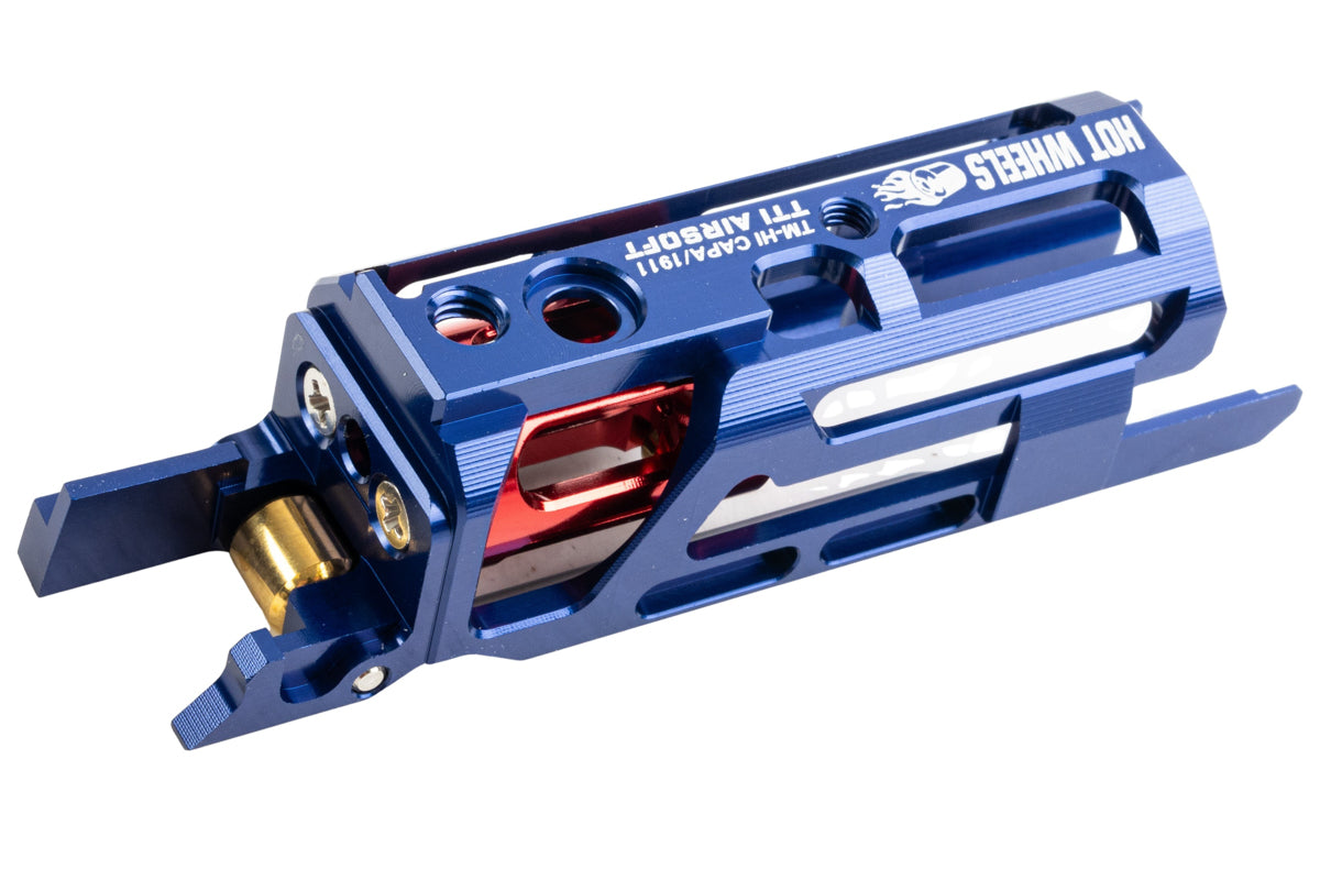 TTI Airsoft Hot Wheels Zero Friction Lightweight Blowback Housing For Tokyo Marui Hi Capa/1911 GBB Airsoft (Blue)