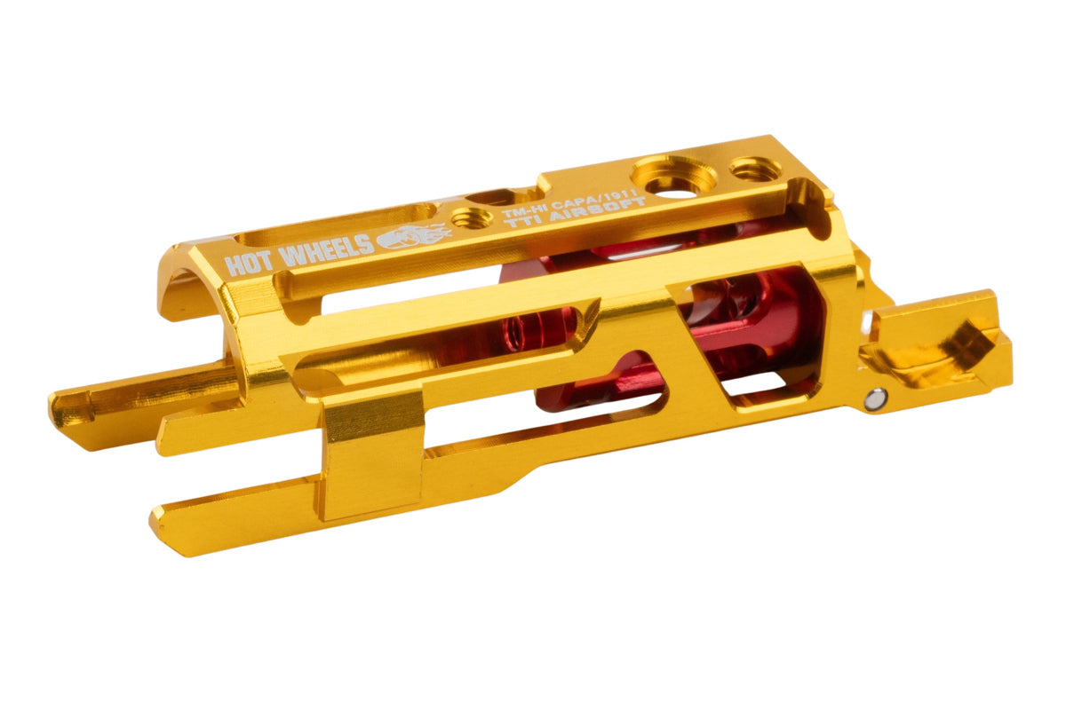 TTI Airsoft Hot Wheels Series Zero Friction Lightweight Blowback Housing For Tokyo Marui Hi Capa/1911 GBB Airsoft (Gold)
