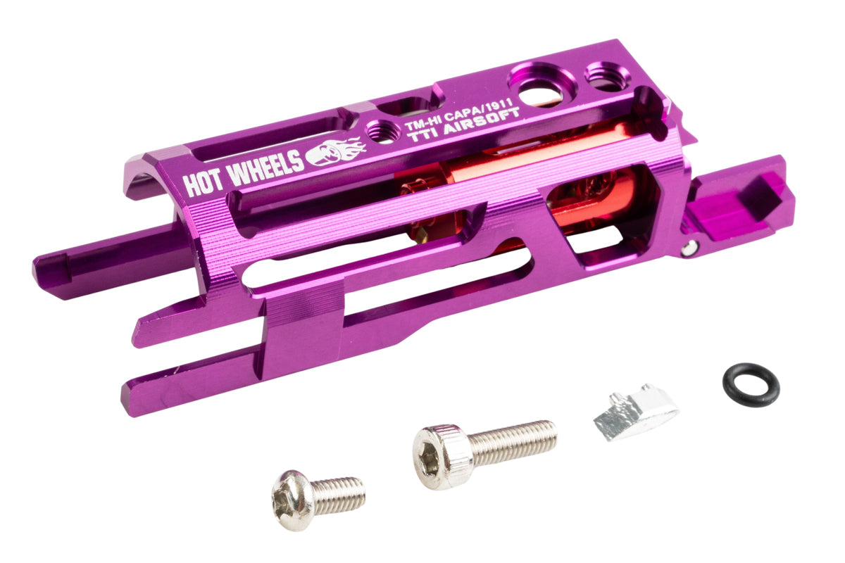 TTI Airsoft Hot Wheels Zero Friction Lightweight Blowback Housing For Tokyo Marui Hi Capa/1911 GBB Airsoft (Purple)