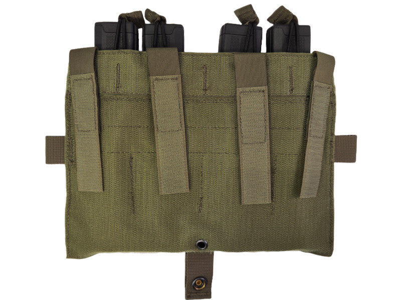 Twinfalcons Detachable Flap QUAD SMG Mag Flat Panel (Ranger Green)