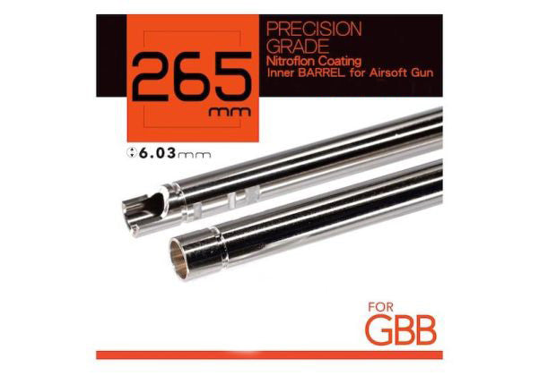 Unicorn Airsoft 6.03mm GBB Nitaflon Coated Brass Inner Barrel (265mm)
