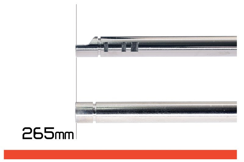 Unicorn Airsoft 6.03mm GBB Nitaflon Coated Brass Inner Barrel w/ Hop Up Rubber (60 Degree/ 265mm)