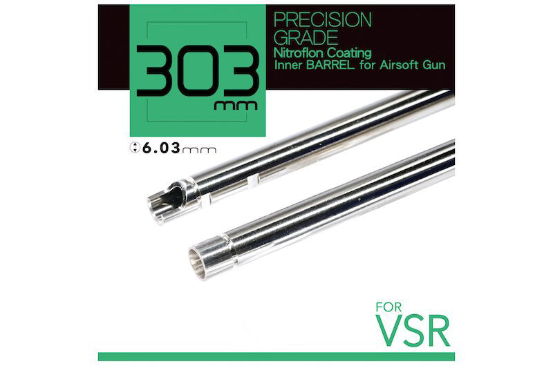 Unicorn Airsoft Nitroflon Coated Brass 6.03mm Inner Barrel For VSR Sniper Rifle (303mm)