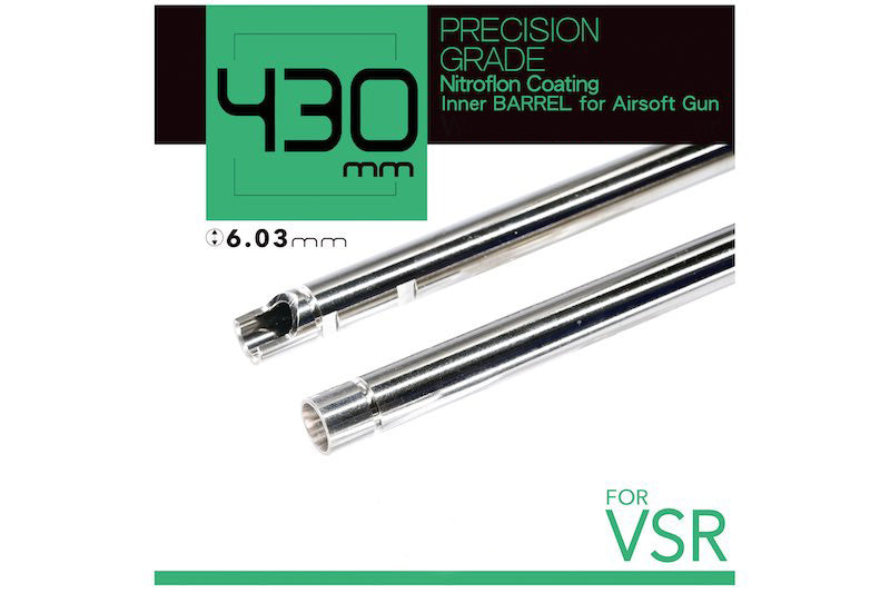 Unicorn Airsoft Nitroflon Coated Brass 6.03mm Inner Barrel For VSR Sniper Rifle (430mm)