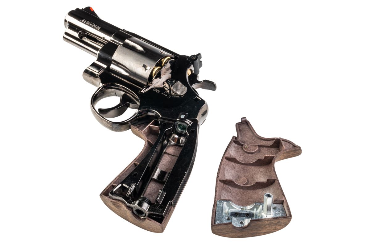 Umarex (WinGun) 3 inch S&W M29 Airsoft CO2 Revolver (Polymer Wood Texture Grip/ Titanium Black Ver.)