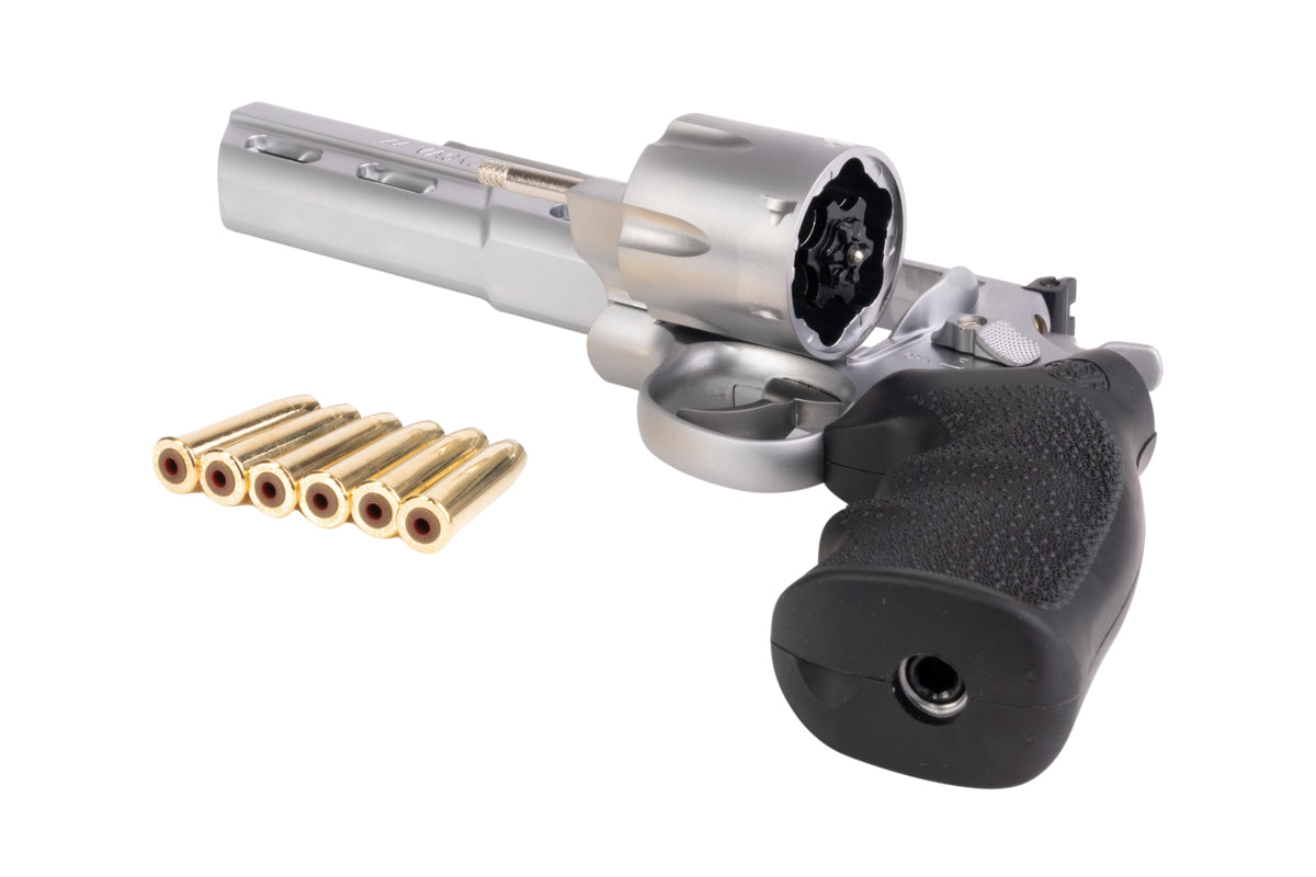 Umarex (Wingun) 6 inch S&W 629 Competitor 6mm CO2 Revolver (Black Grip/ Silver)