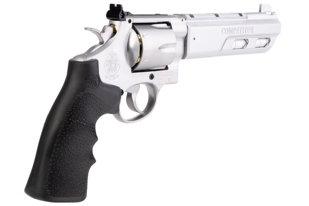 Umarex (Wingun) 6 inch S&W 629 Competitor 6mm CO2 Revolver (Black Grip/ Silver)