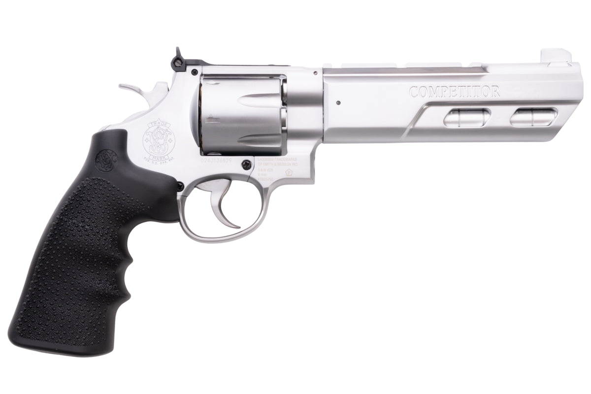 Umarex (Wingun) 6 inch S&W 629 Competitor 6mm CO2 Revolver (Black Grip/ Silver)