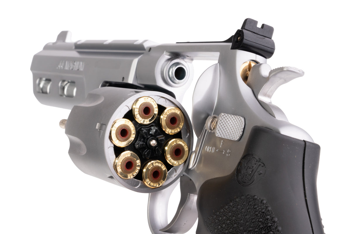 Umarex (Wingun) 6 inch S&W 629 Competitor 6mm CO2 Revolver (Black Grip/ Silver)