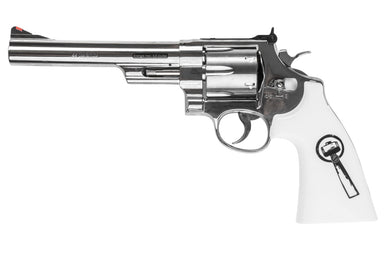 Umarex (WinGun) S&W 629 Trust Me Airsoft Revolver CO2 (White Grip, 6mm, Silver)