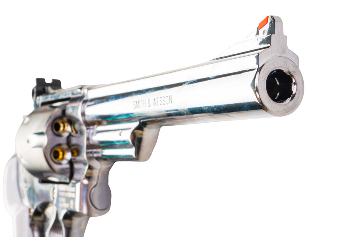 Umarex (WinGun) S&W 629 Trust Me Airsoft Revolver CO2 (White Grip, 6mm, Silver)