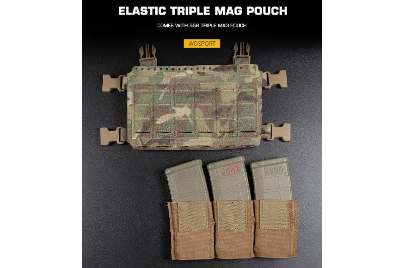 WoSport MK5 Tactical Chest Rig (Matte Black)