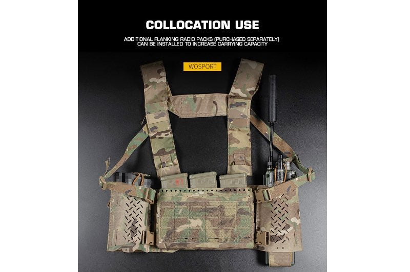 WoSport MK5 Tactical Chest Rig (Matte Black)