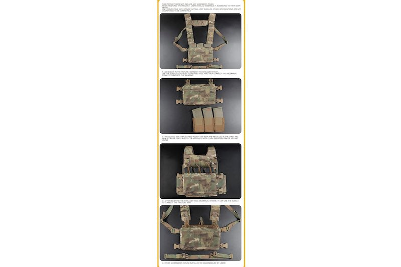 WoSport MK5 Tactical Chest Rig (Matte Black)