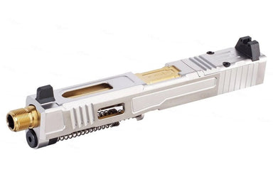 VFC Aluminum Fowler Industries MKII Complete Upper Slide Set For Glock 17 Gen 5 GBB Airsoft (Stainless Steel)