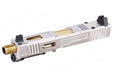 VFC Aluminum Fowler Industries MKII Complete Upper Slide Set For Glock 19 Gen 4 GBB Airsoft (Stainless Steel)