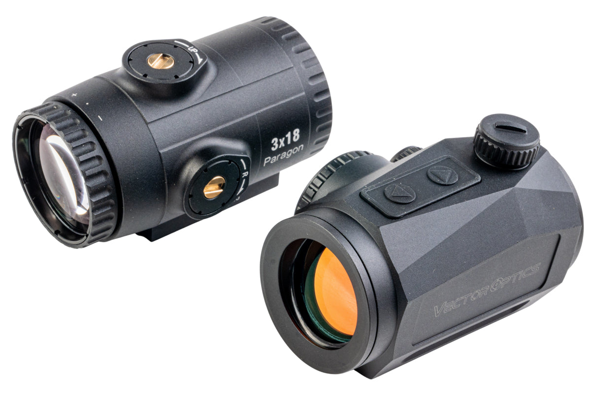 Vector Optics Scrapper 1x25 MRT Red Dot & Paragon 3x Magnifier Kit w/ Integrated One-Piece Picatinny Mount