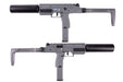 Vorsk VMP-1 GBB Airsoft SMG with 2 Magazines & Suppressor (Grey)