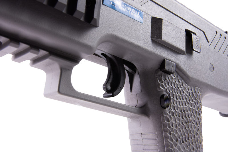 Vorsk VMP-1 GBB Airsoft SMG with 2 Magazines & Suppressor (Grey)