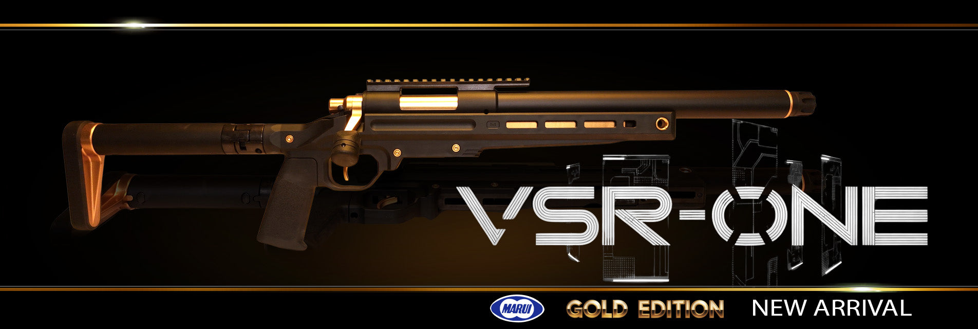 Tokyo Marui VSR-ONE Airsoft Sniper Rifle (Gold Edition) 