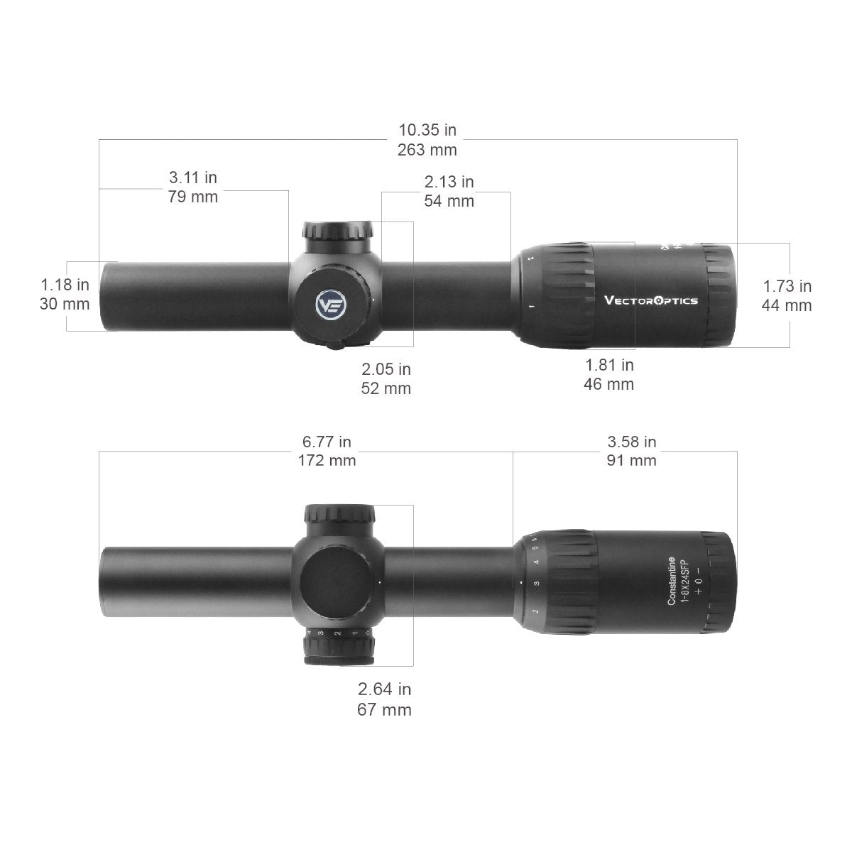 Vector Optics Constantine 1-8x24 SFP Rifle Scope