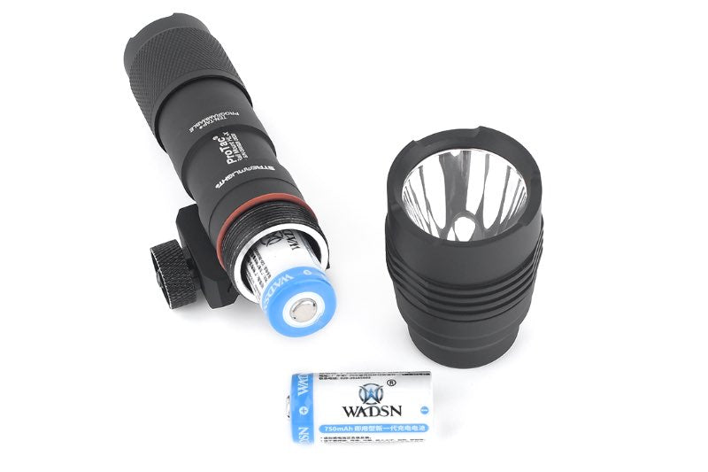 WADSN PROTAC Style Flashlight / Weapon Light with Rail Mount (Dark Earth)