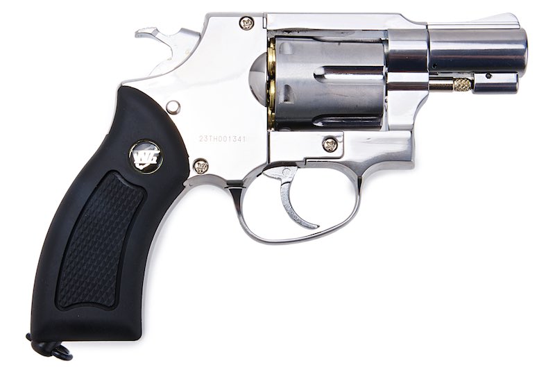 WinGun 2 inch 733 Airsoft CO2 Revolver (Black Grip/ 6mm Version/ Silver)