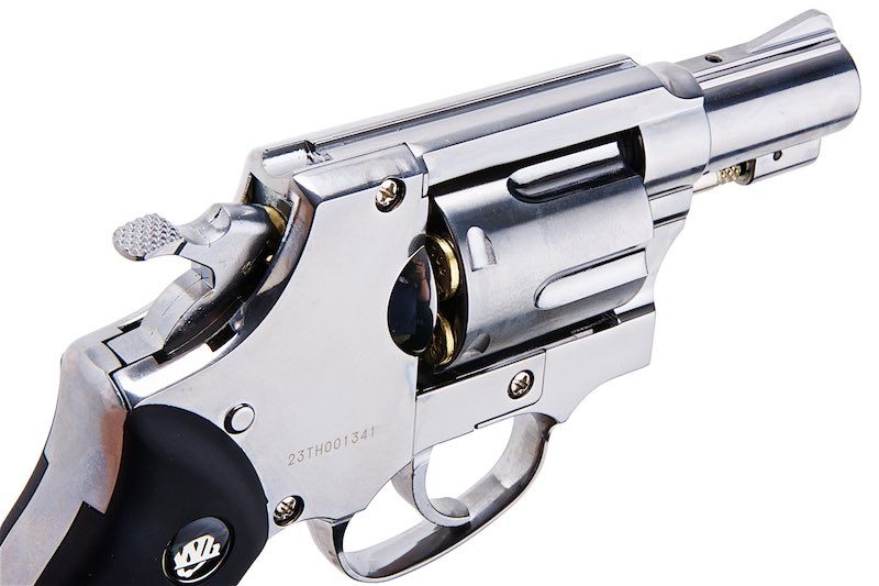 WinGun 2 inch 733 Airsoft CO2 Revolver (Black Grip/ 6mm Version/ Silver)