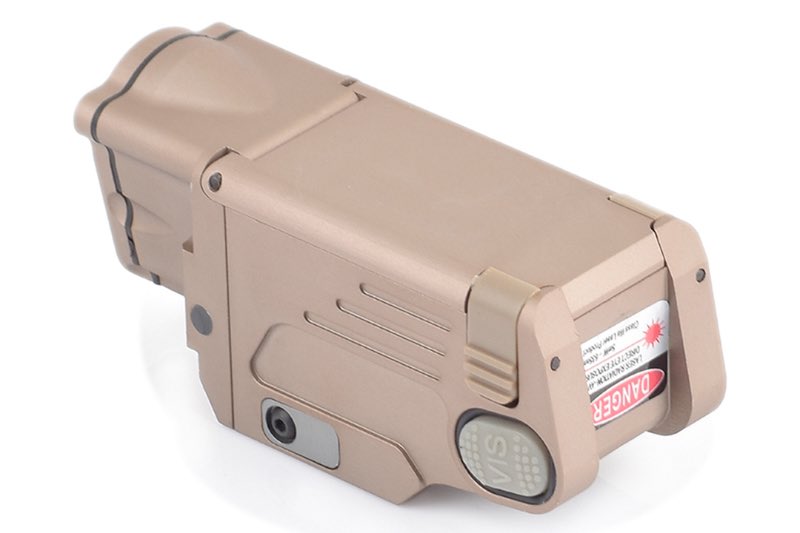 WADSN SBAL PL Pistol Weapon LED Light with Red Laser (Dark Earth)