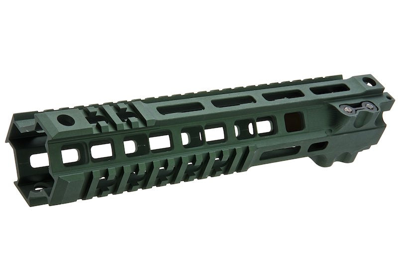 Z-Parts Aluminum MK4 10 inch Rail w/ Barrel Nut for VFC M4 GBB Airsoft (OD Green)