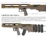 SRU SRUNA-22 bullpup chassis Kit For RUGER 10/22, KJ-WORKS KC02 (OD)