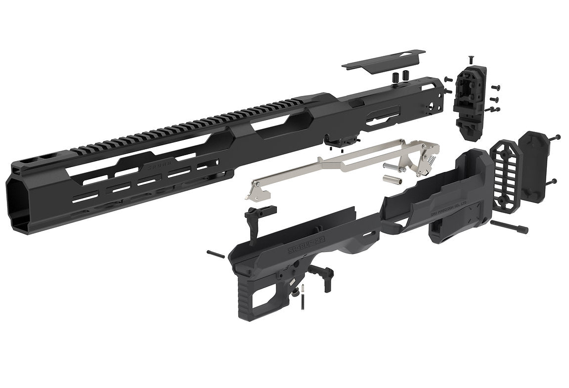 SRU SRUNA-22 bullpup chassis Kit For RUGER 10/22, KJ-WORKS KC02