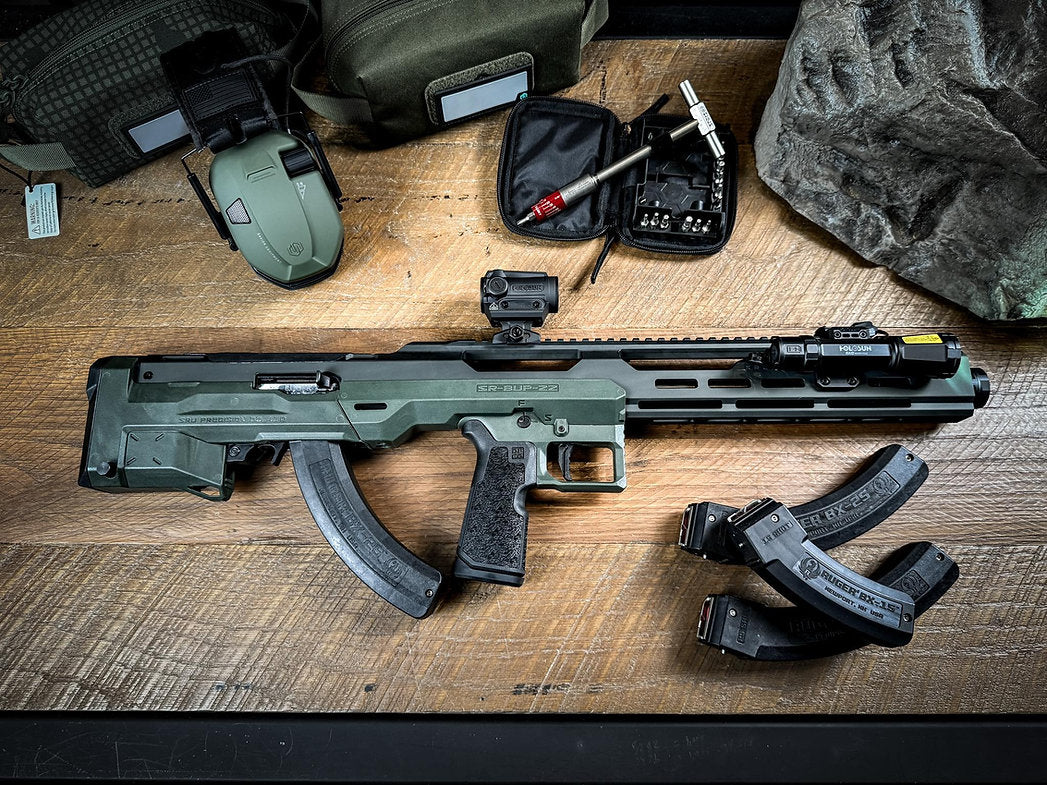 SRU SRUNA-22 bullpup chassis Kit For RUGER 10/22, KJ-WORKS KC02 (OD)